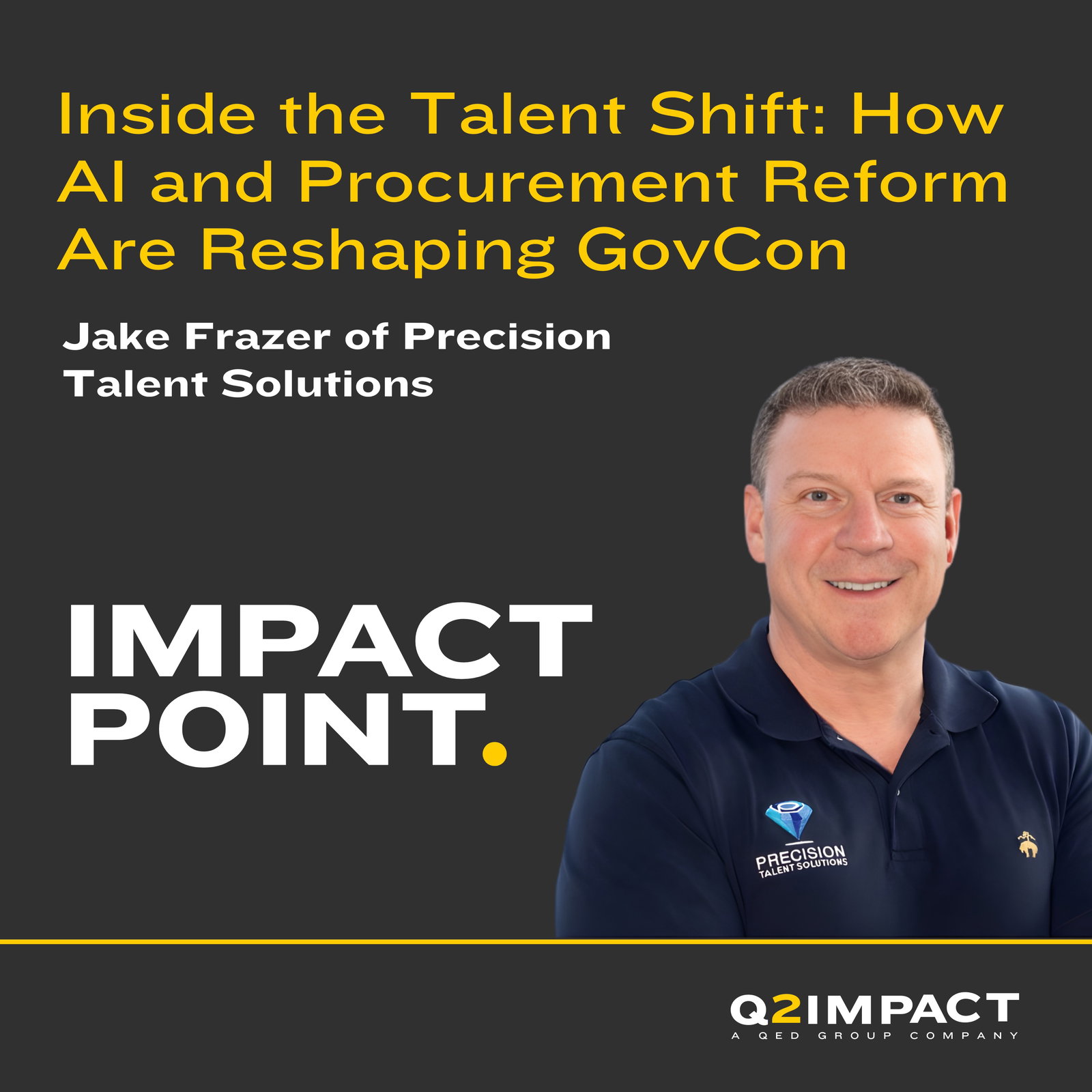 Inside the Talent Shift: How AI and Procurement Reform Are Reshaping GovCon with Jake Frazer of Precision Talent Solutions Inside the Talent Shift: How AI and Procurement Reform Are Reshaping GovCon with Jake Frazer of Precision Talent Solutions