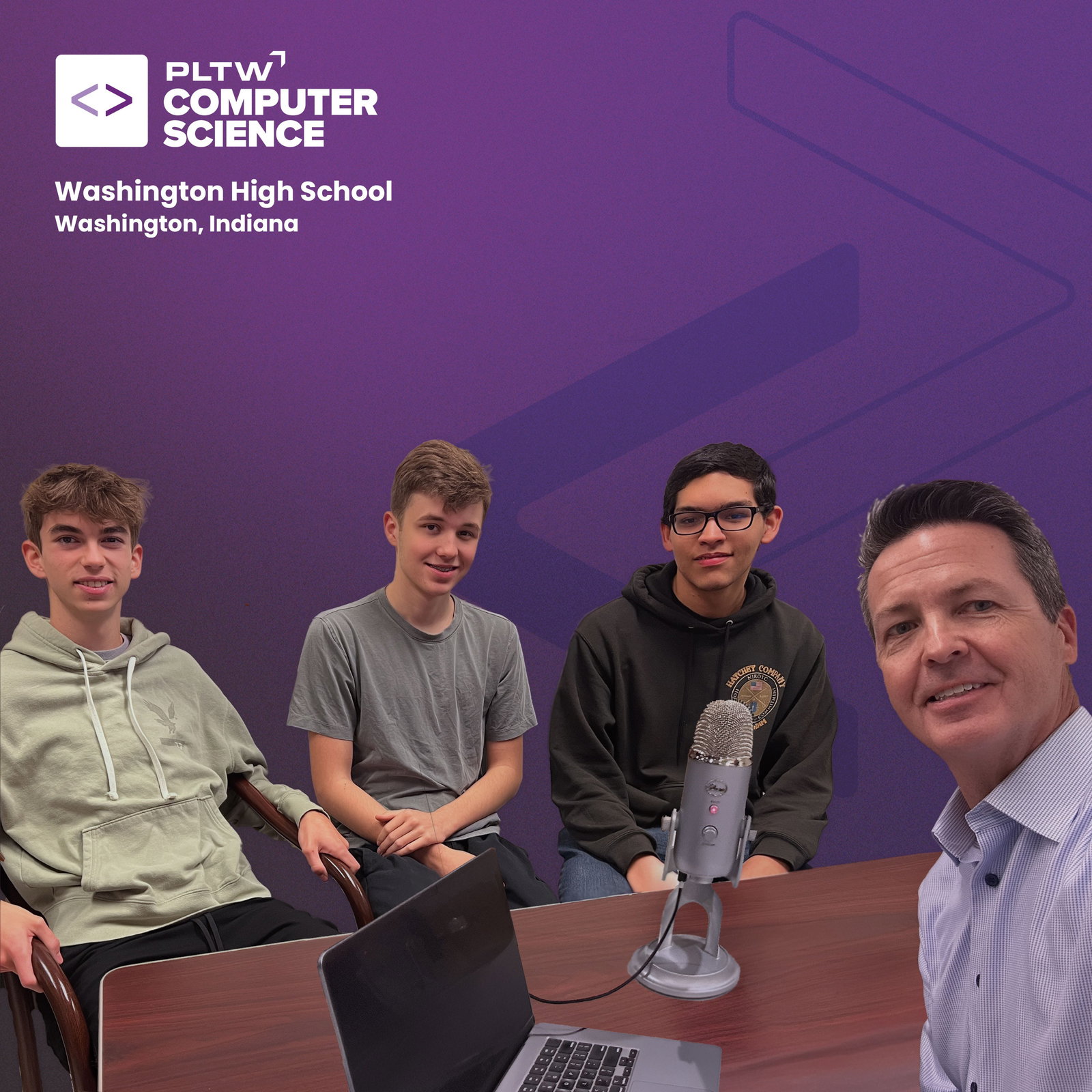 Episode cover art for Zack, Carter & Steven - PLTW Computer Science @ Washington High School