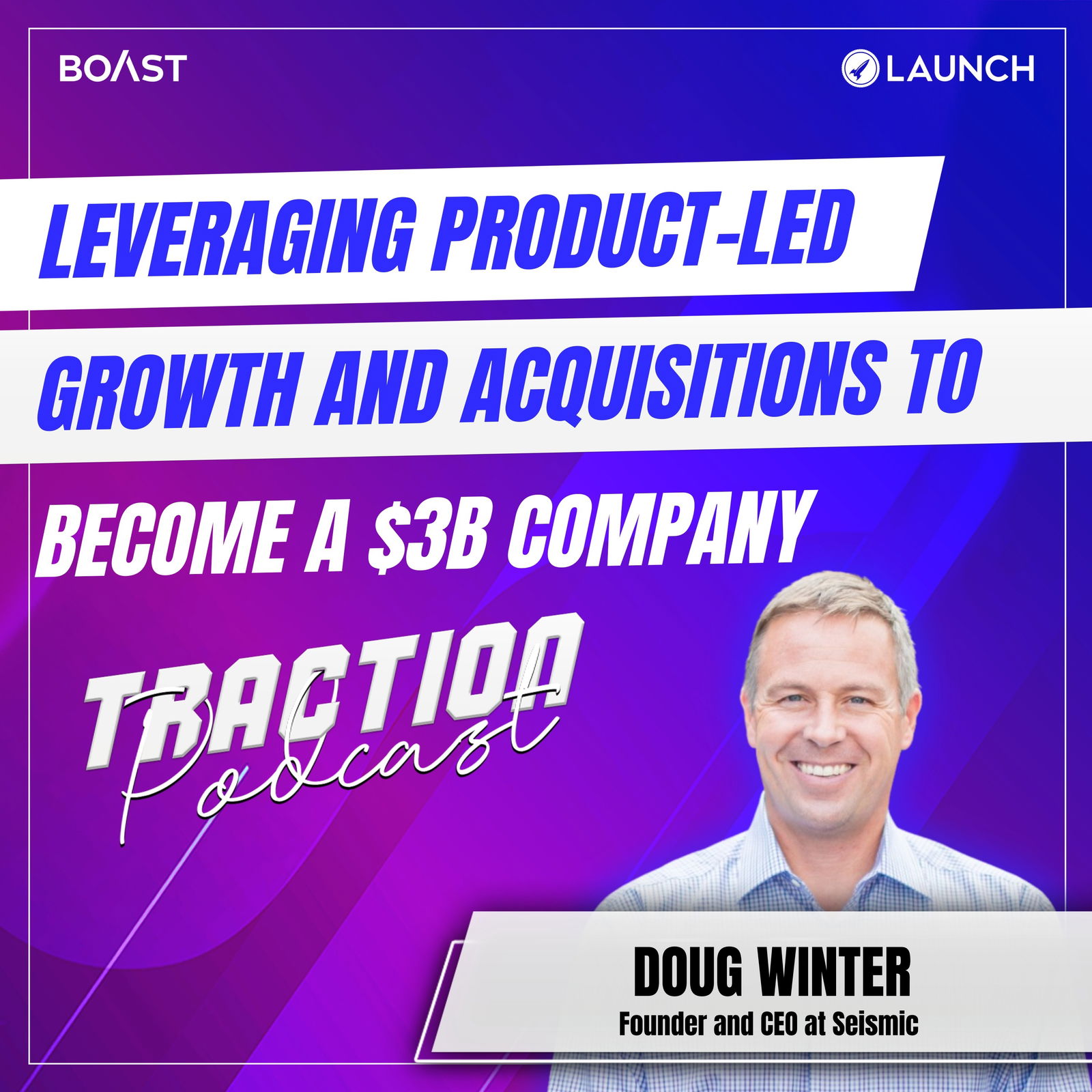 Leveraging Product-Led Growth and Acquisitions to Become a $3B Company with Doug Winter of Seismic  - podcast episode cover