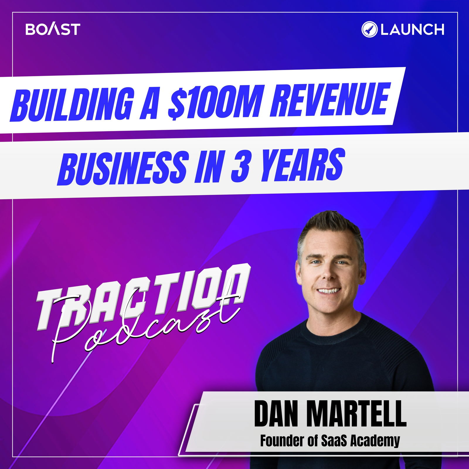 Building a $100M Revenue Business in 3 Years with Dan Martell of SaaS Academy - podcast episode cover