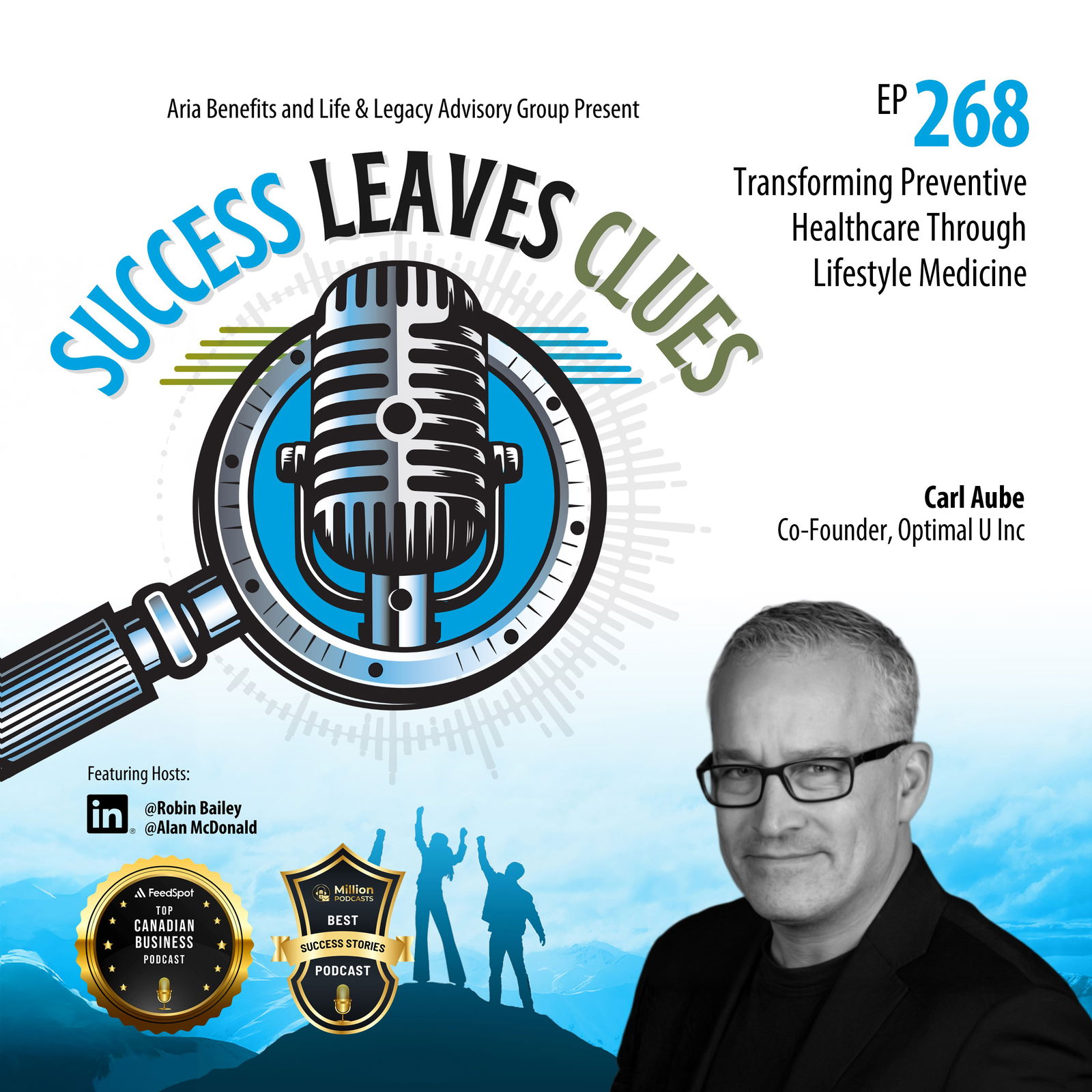 Success Leaves Clues: Ep268 - Transforming Preventive Healthcare Through Lifestyle Medicine with guest Carl Aube, Co-Founder, Optimal U Inc.