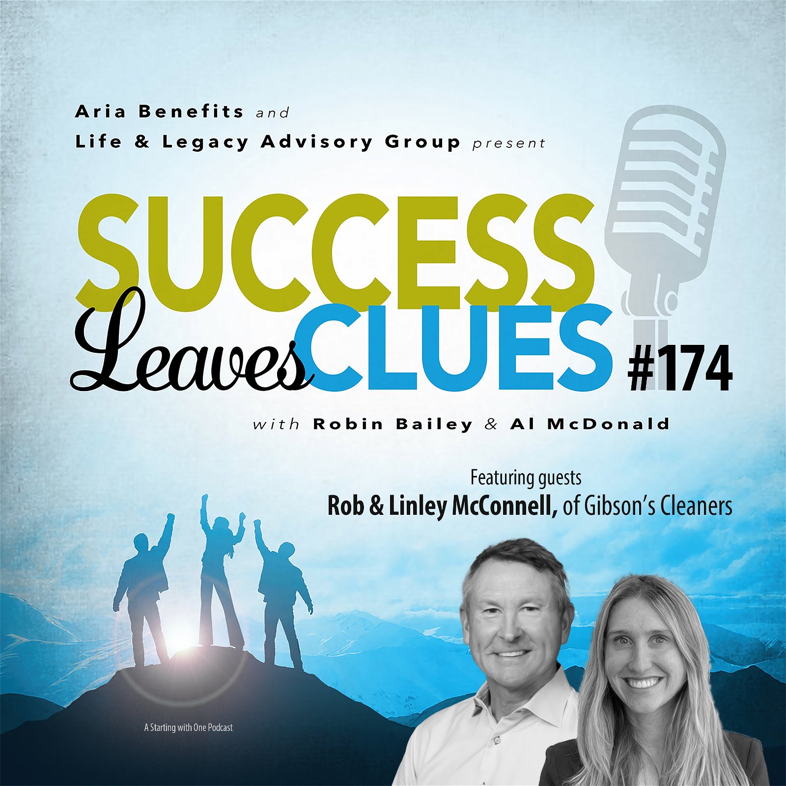 Episode cover art for Success Leaves Clues: Ep 174 with guest Rob McConnell, President and CEO of Gibson's Cleaners and his daughter Linley, Director of Client Experience at Gibson's Cleaners