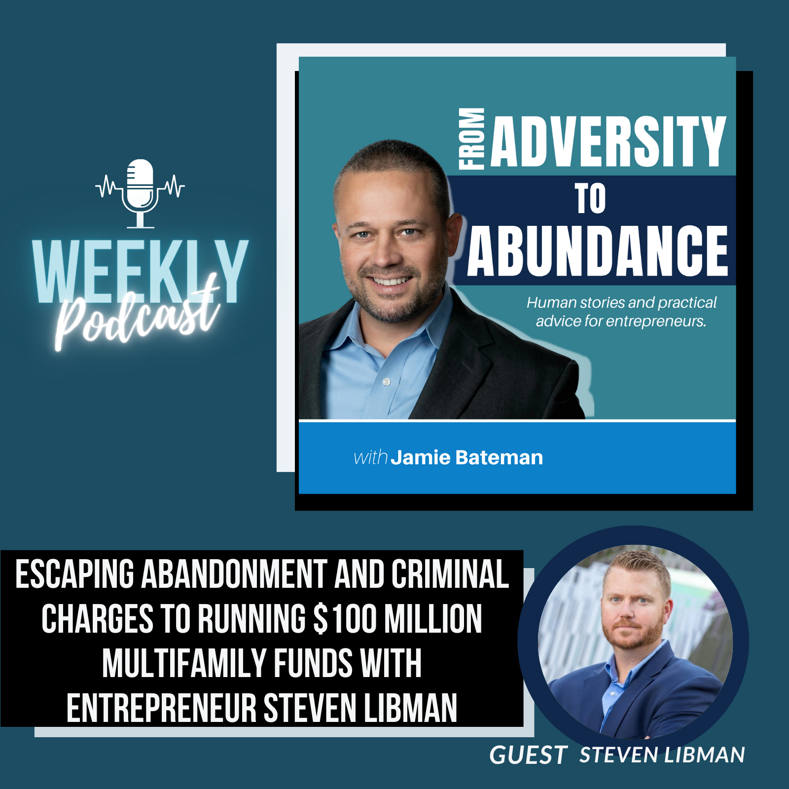Episode cover art for Escaping Abandonment and Criminal Charges to Running $100 Million Multifamily Funds with Entrepreneur Steven Libman