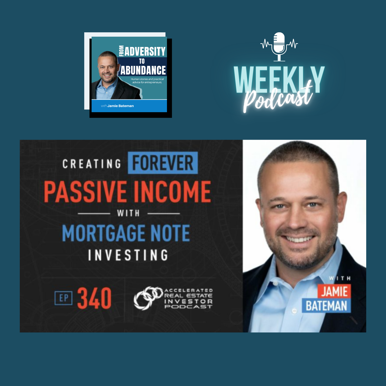 Episode cover art for Financial Abundance through Mortgage Note Investing with Jamie Bateman