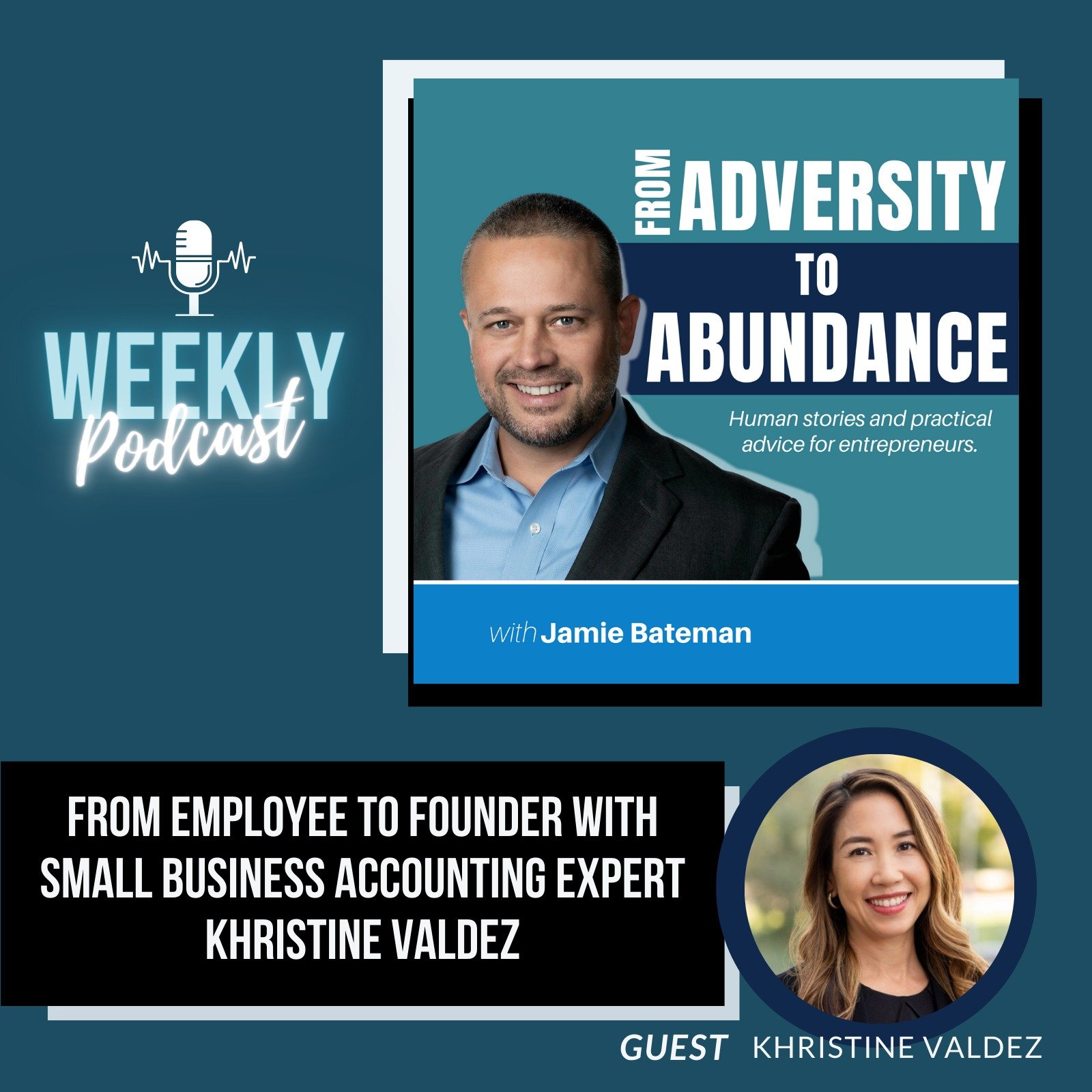 Episode cover art for From Employee to Founder with Small Business Accounting Expert Khristine Valdez