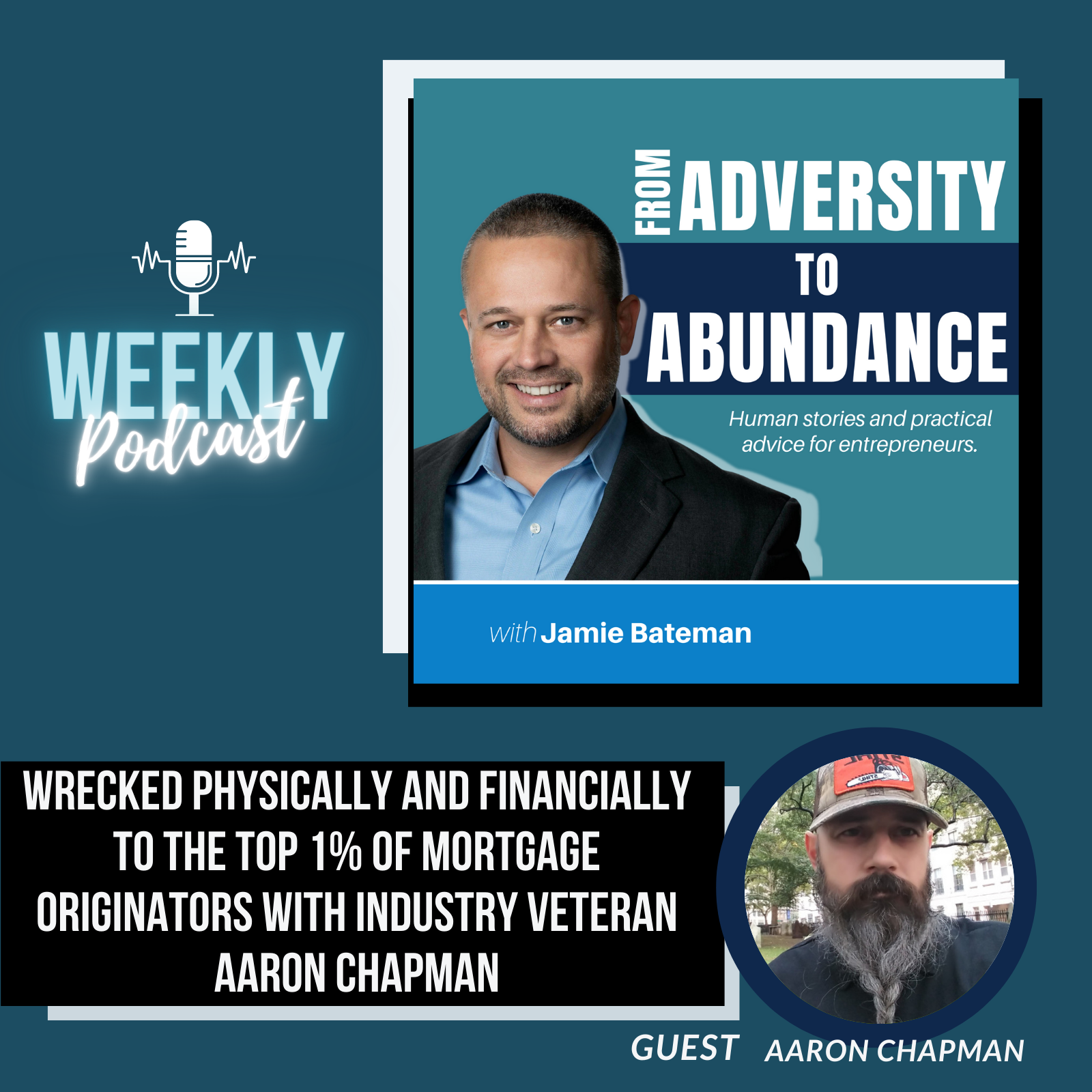 Episode cover art for Wrecked Physically and Financially to the Top 1% of Mortgage Originators with Industry Veteran Aaron Chapman 