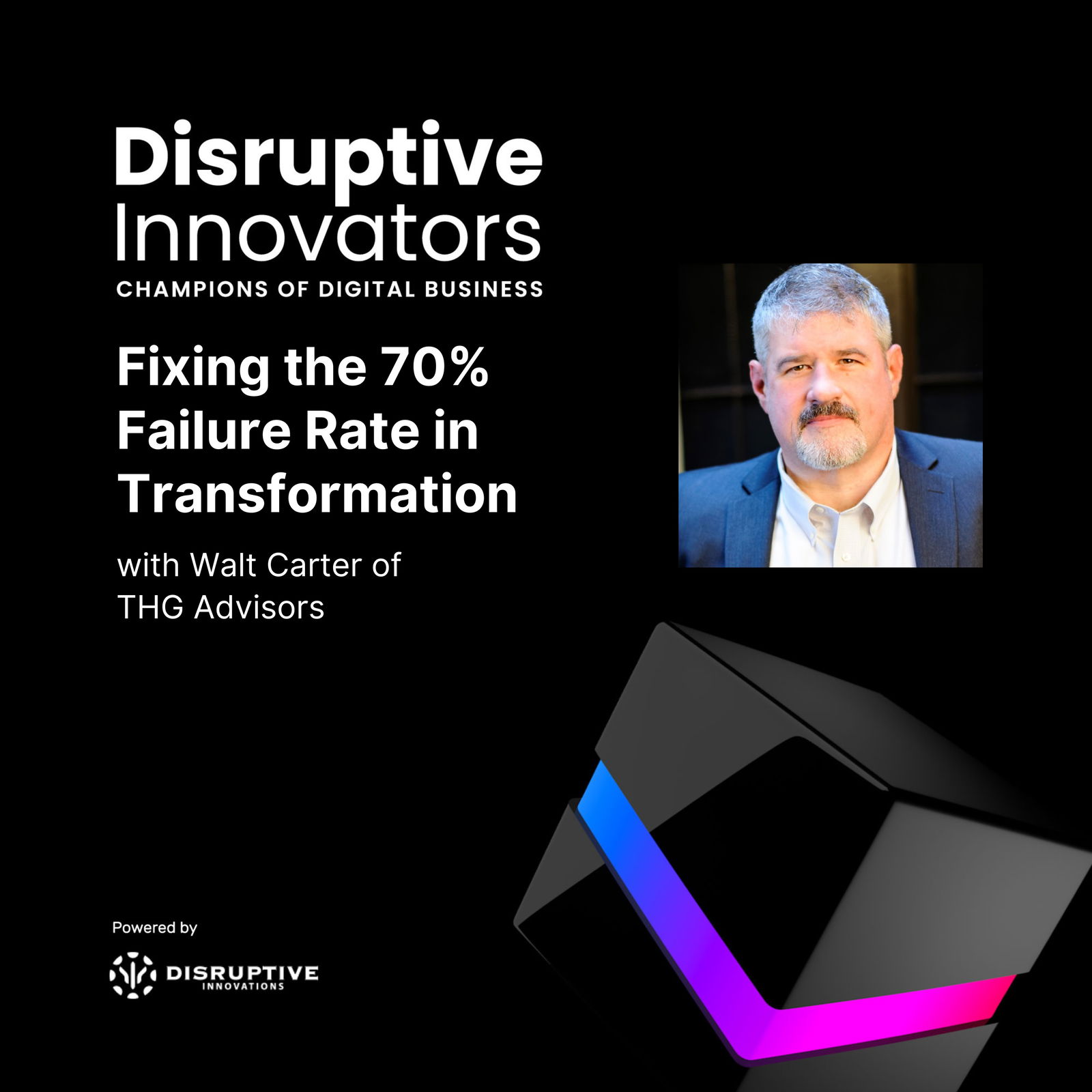 Fixing the 70% Failure Rate in Transformation with Walt Carter of THG Advisors Fixing the 70% Failure Rate in Transformation with Walt Carter of THG Advisors