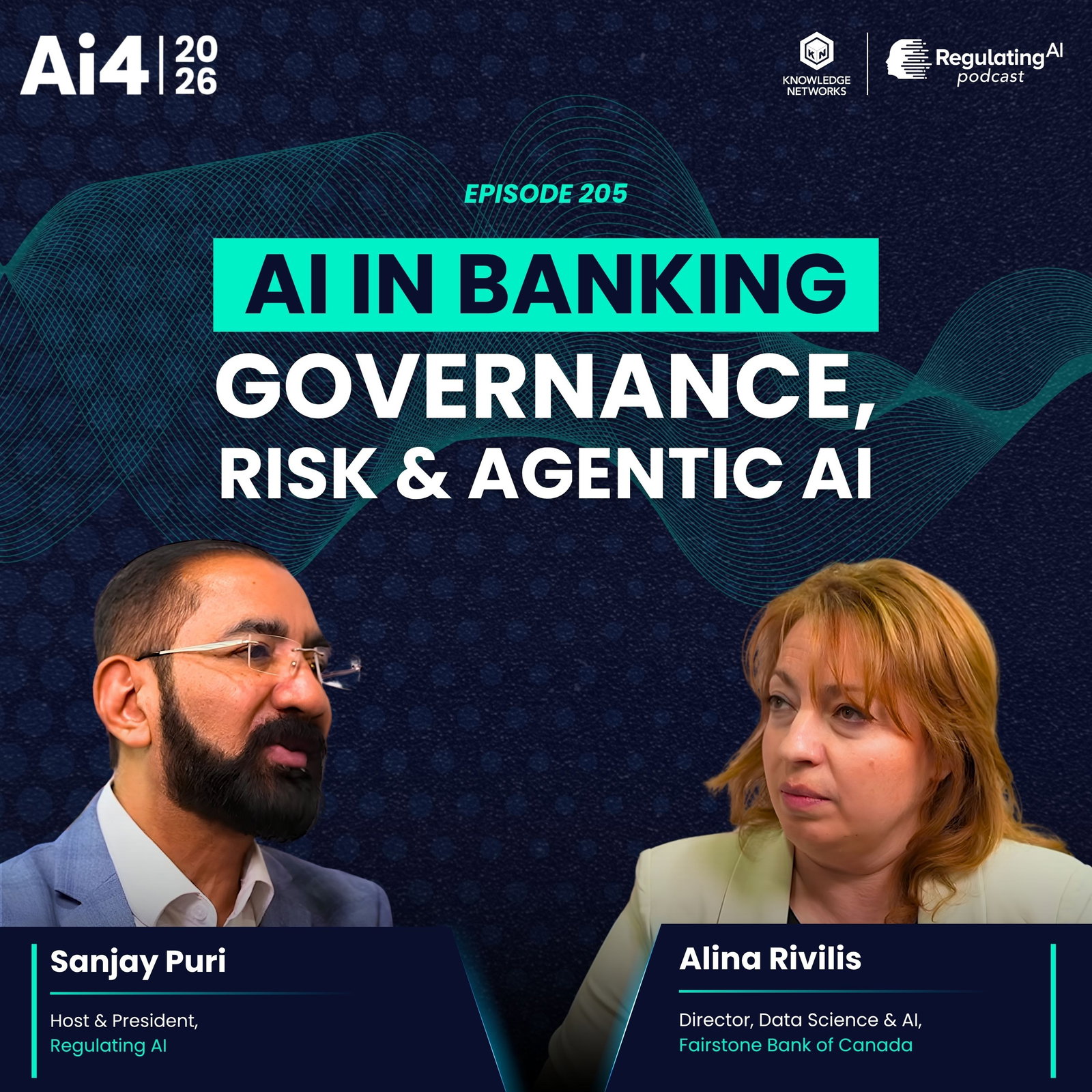 AI in Banking: Governance, Risk & Agentic AI | Alina Rivilis, Fairstone Bank | Live at AI4 2026 episode artwork