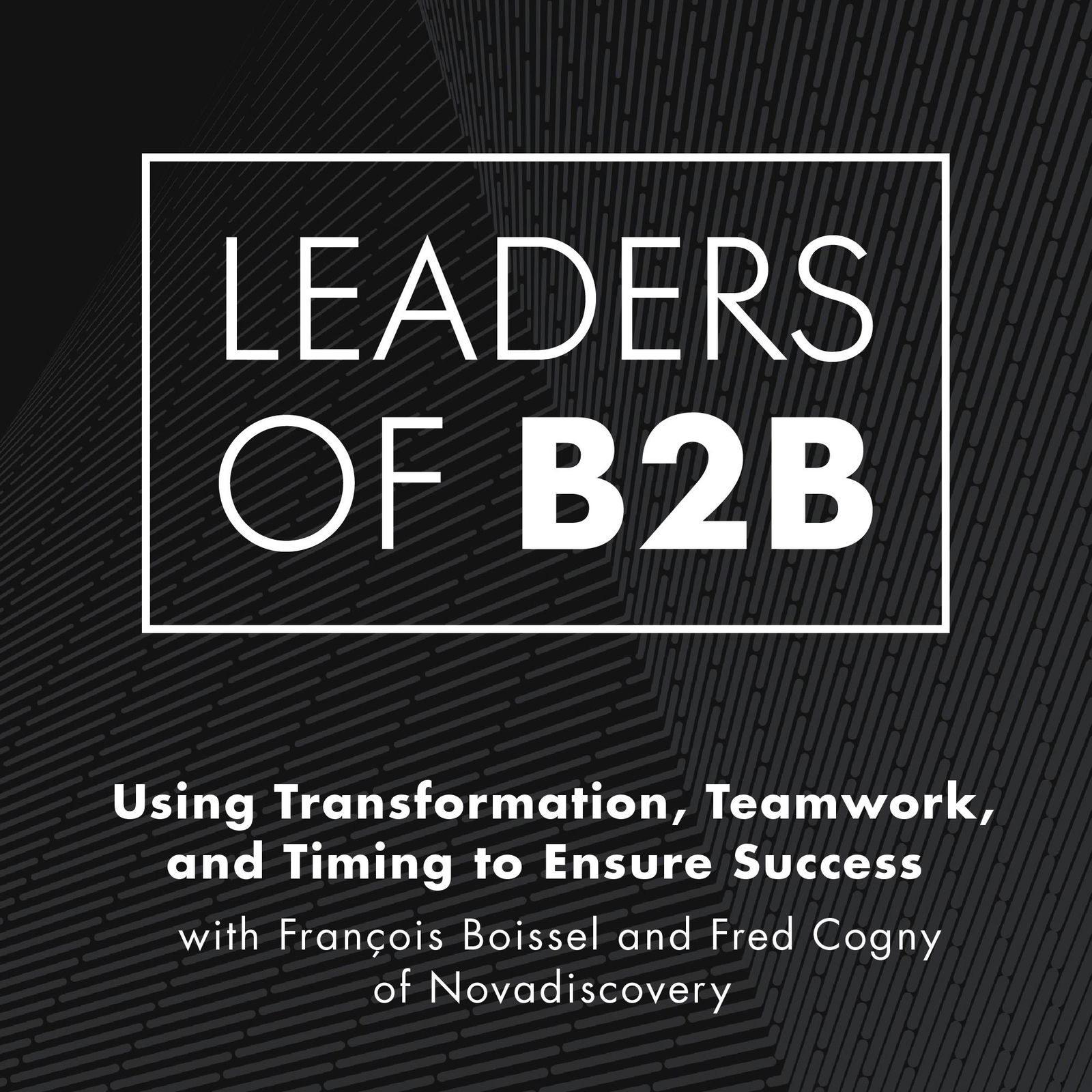 Using Transformation, Teamwork, and Timing to Ensure Success with François Boissel and Fred Cogny of Novadiscovery