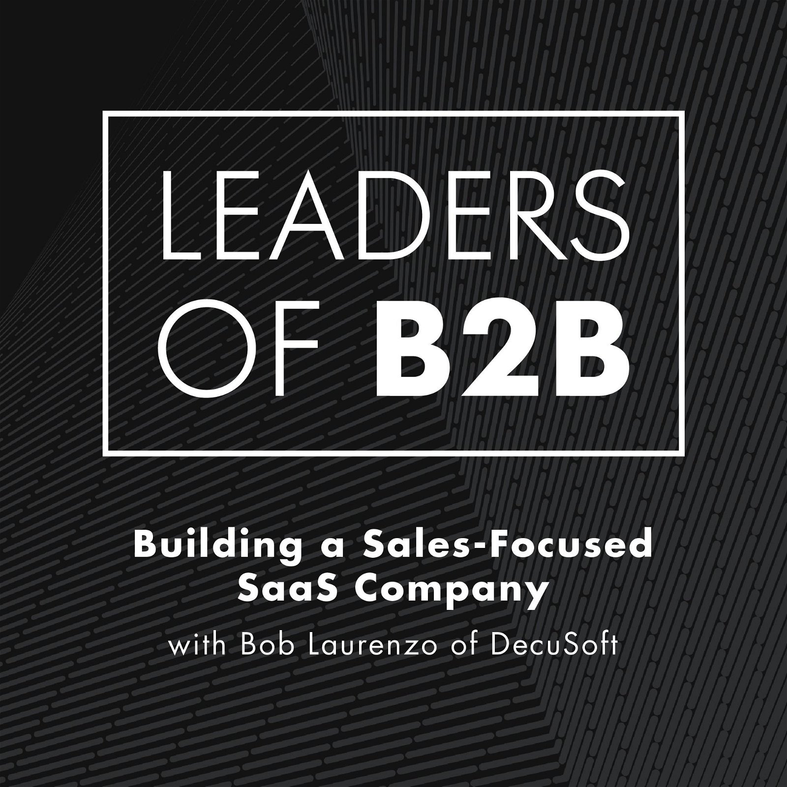 Building a Sales-Focused SaaS Company with Bob Laurenzo of DecuSoft