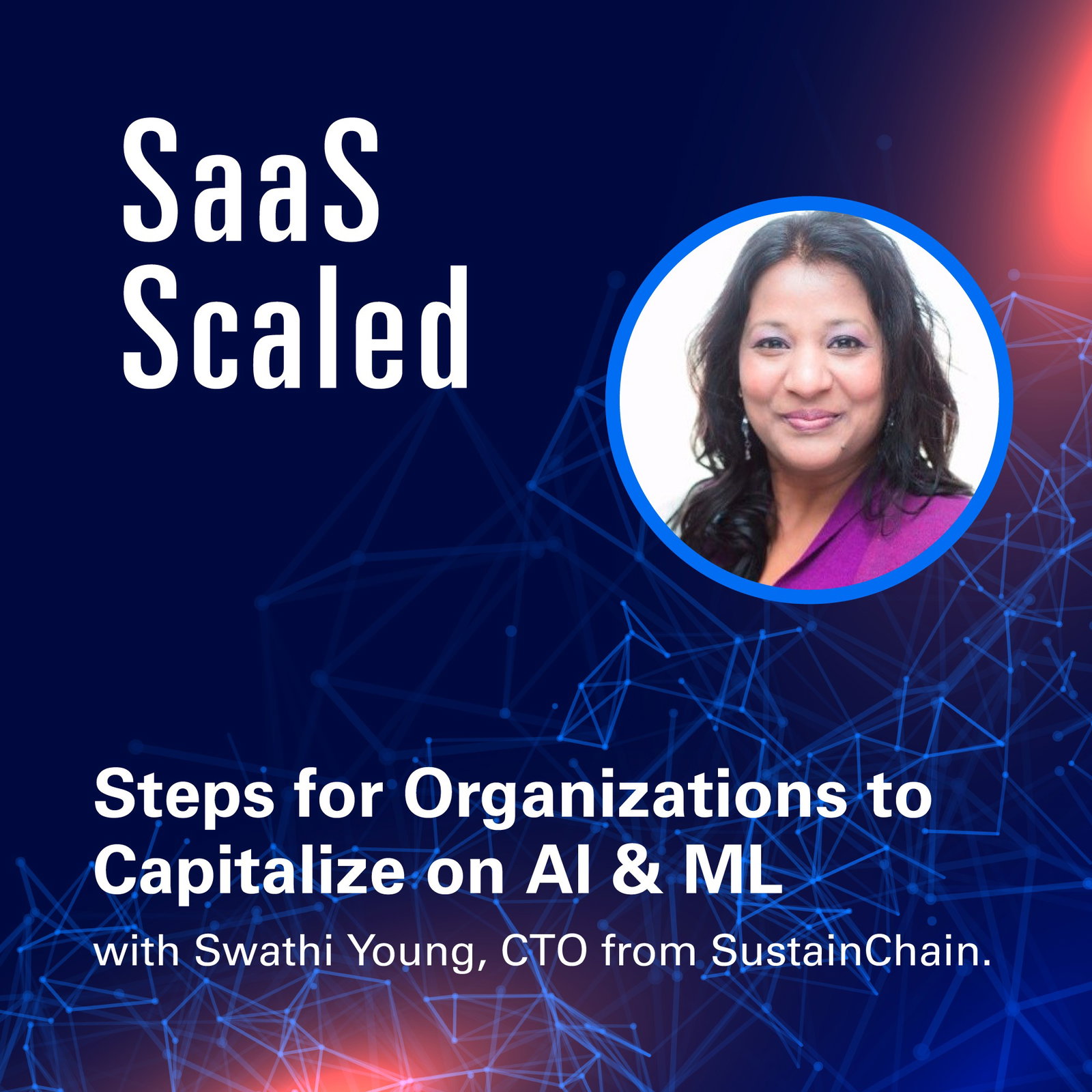 Episode cover art for Steps for Organizations to Capitalize on AI & ML with Swathi Young