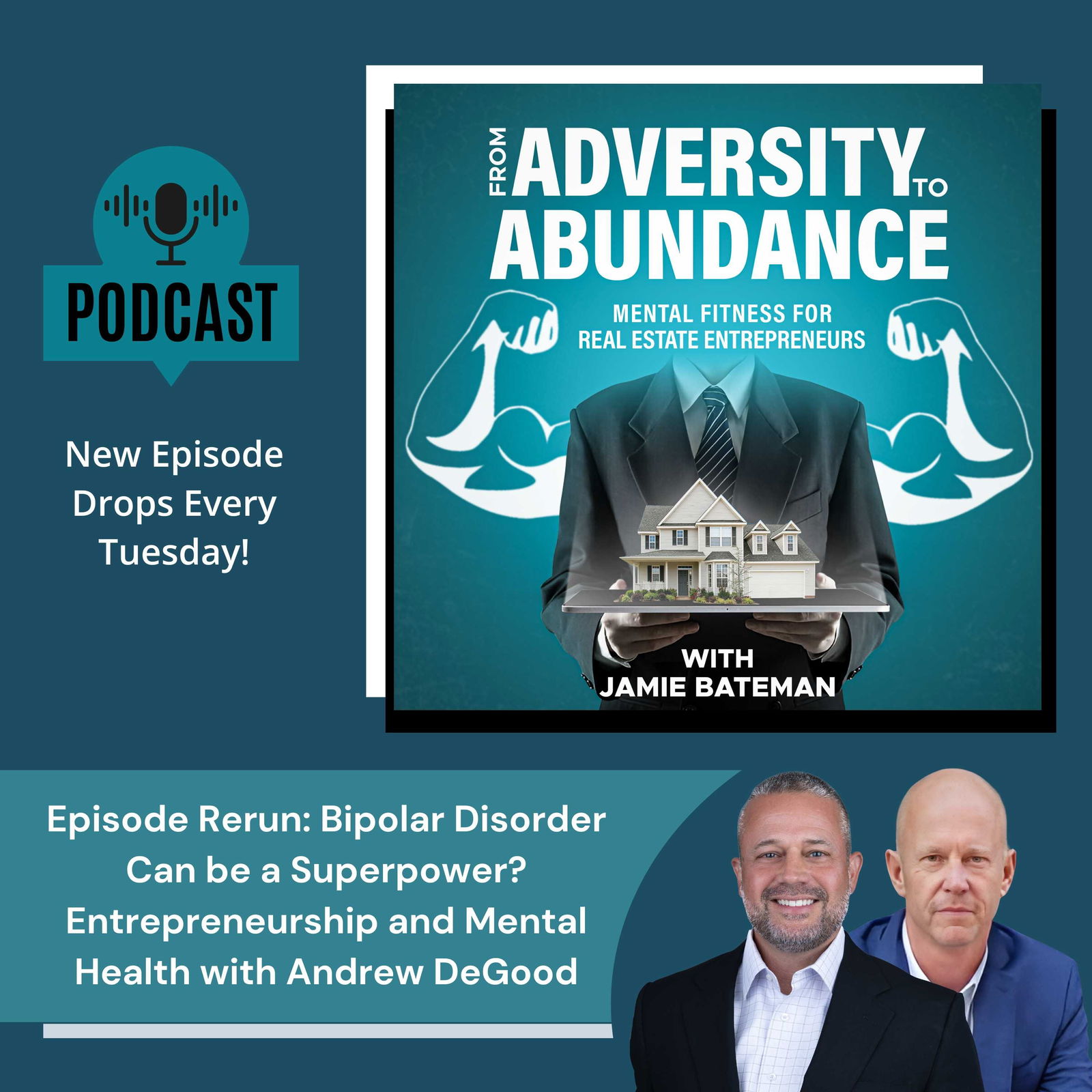 Episode image for Episode Rerun: Bipolar Disorder Can be a Superpower? Entrepreneurship and Mental Health with Andrew DeGood