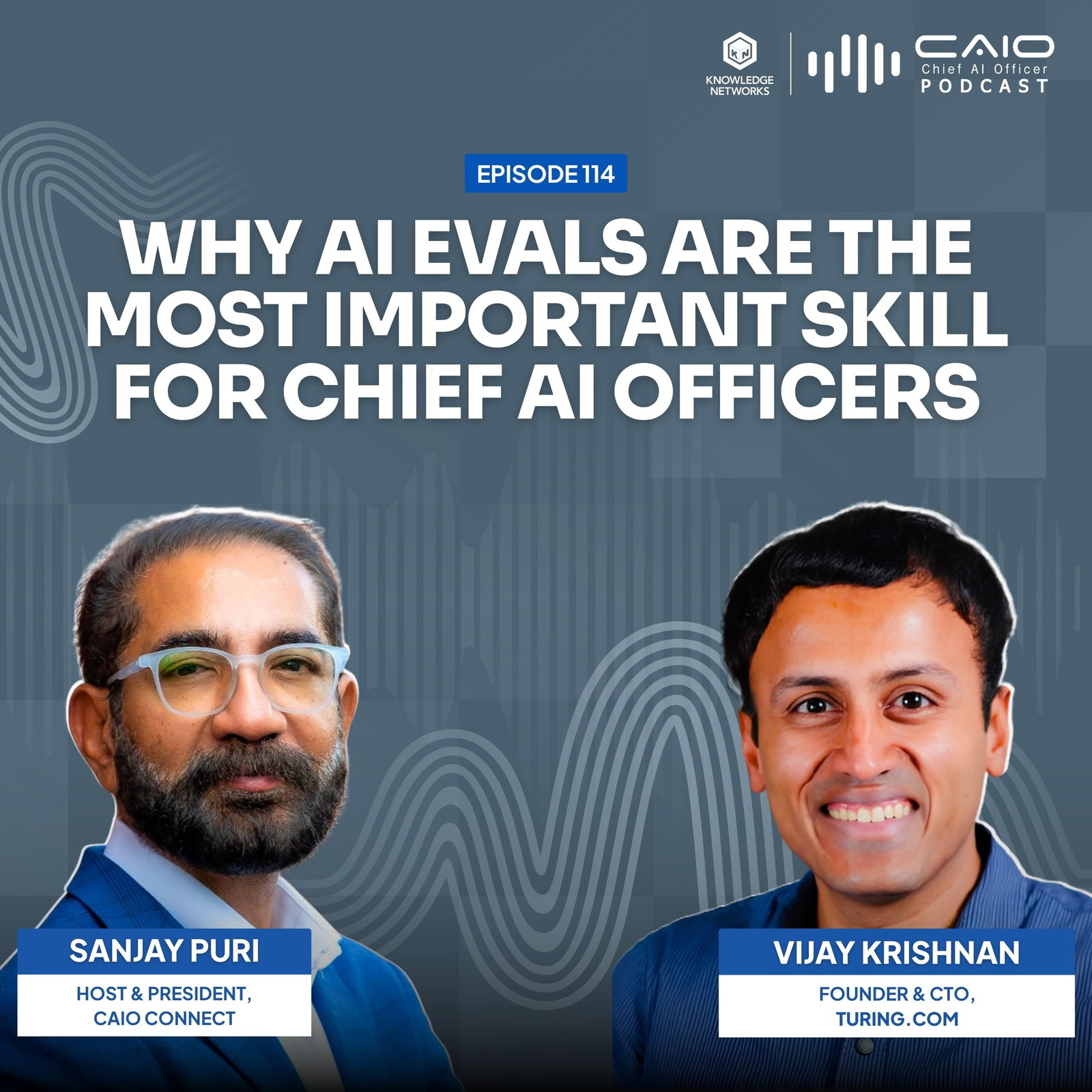 Why AI Evals Are the Most Important Skill for Chief AI Officers | Vijay Krishnan, Turing episode artwork