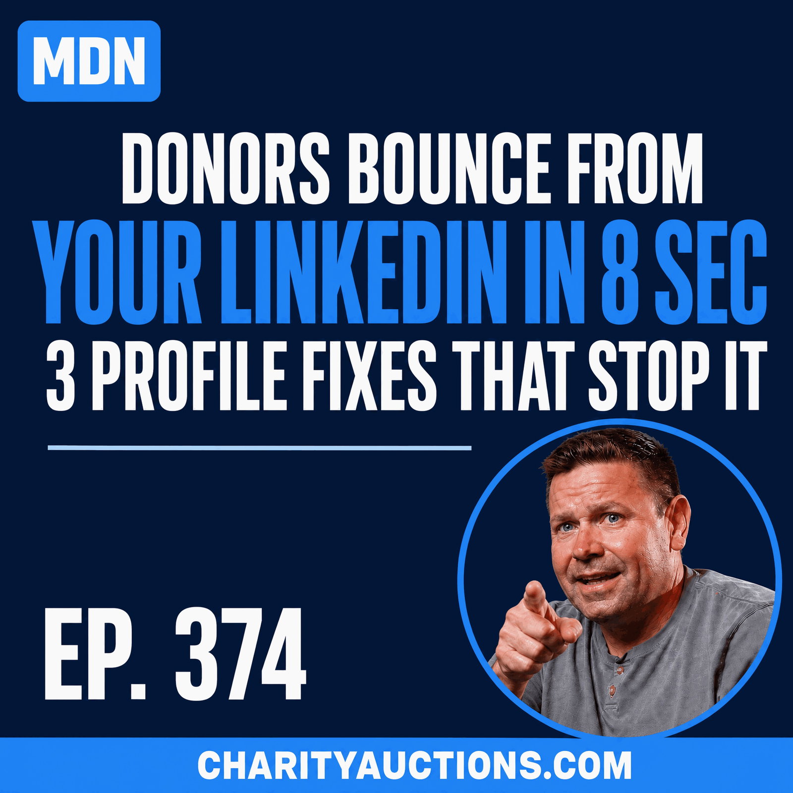 Why Donors Bounce from Your LinkedIn Profile in 8 Seconds