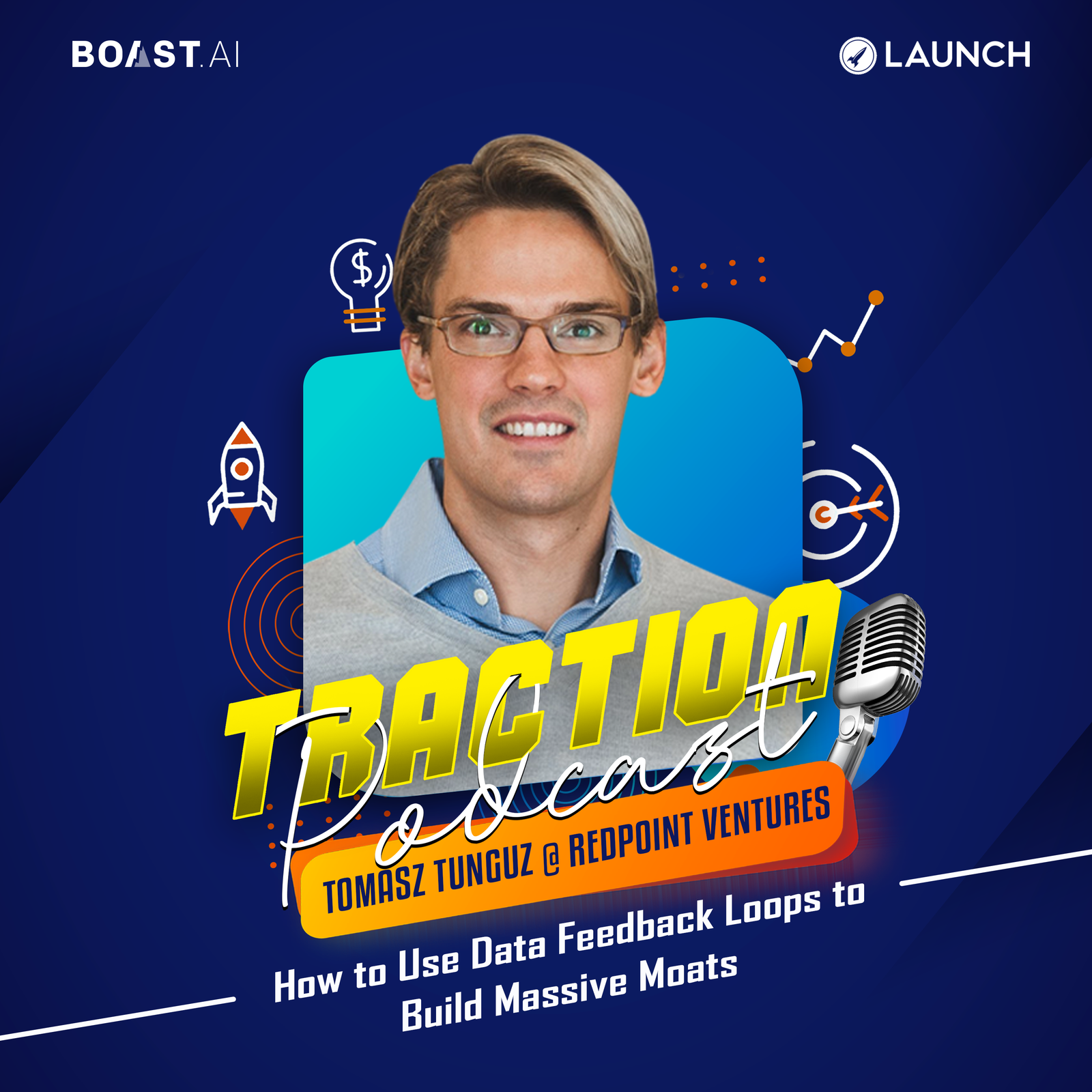 How to Use Data Feedback Loops to Build Massive Moats with Tomasz Tunguz, Redpoint Ventures - podcast episode cover