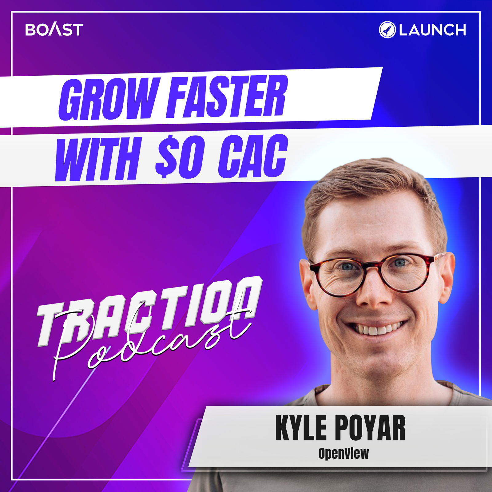 Grow Faster With $0 CAC with Kyle Poyar, OpenView - podcast episode cover