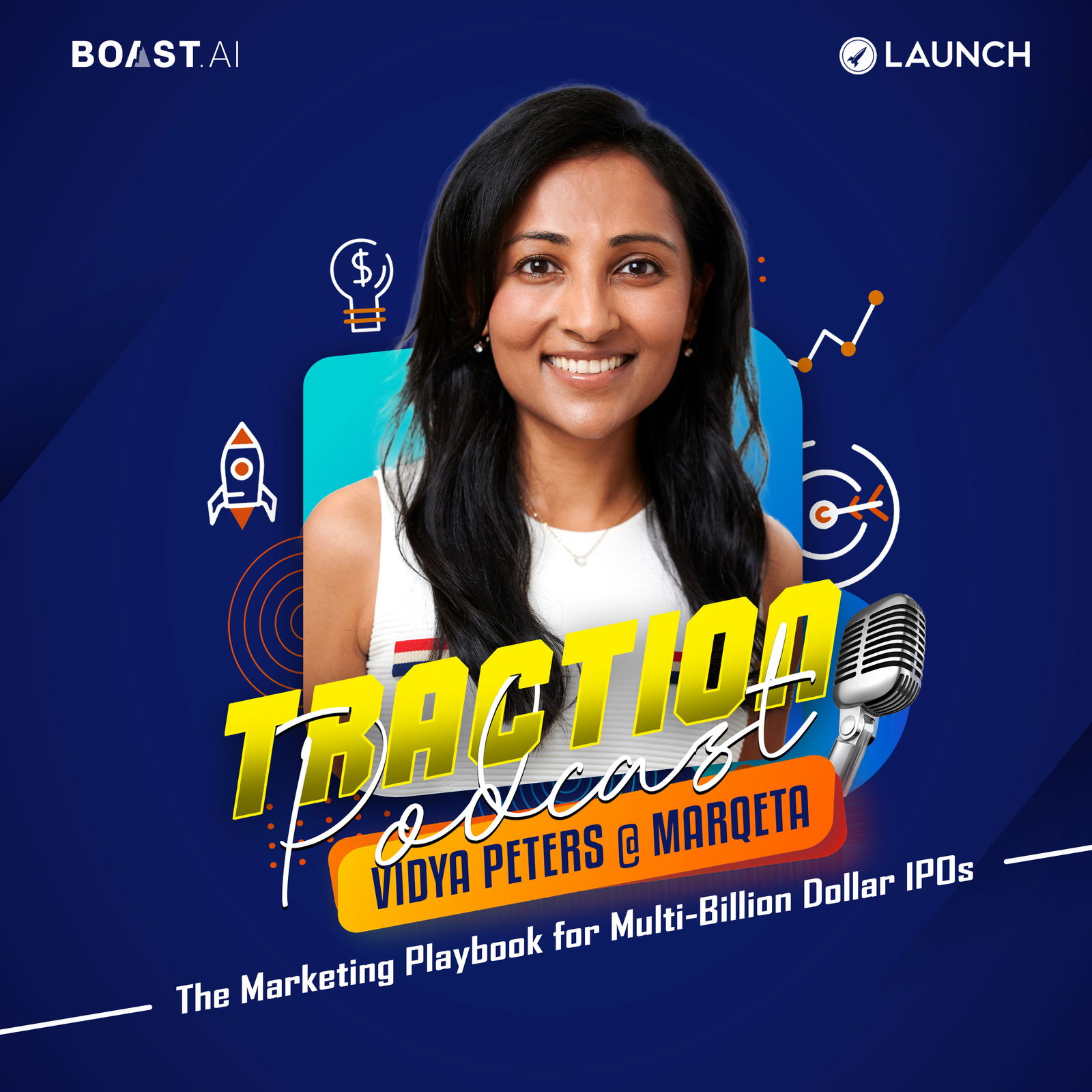 The Marketing Playbook for Multi Billion Dollar IPOs with Vidya Peters, Marqeta - podcast episode cover