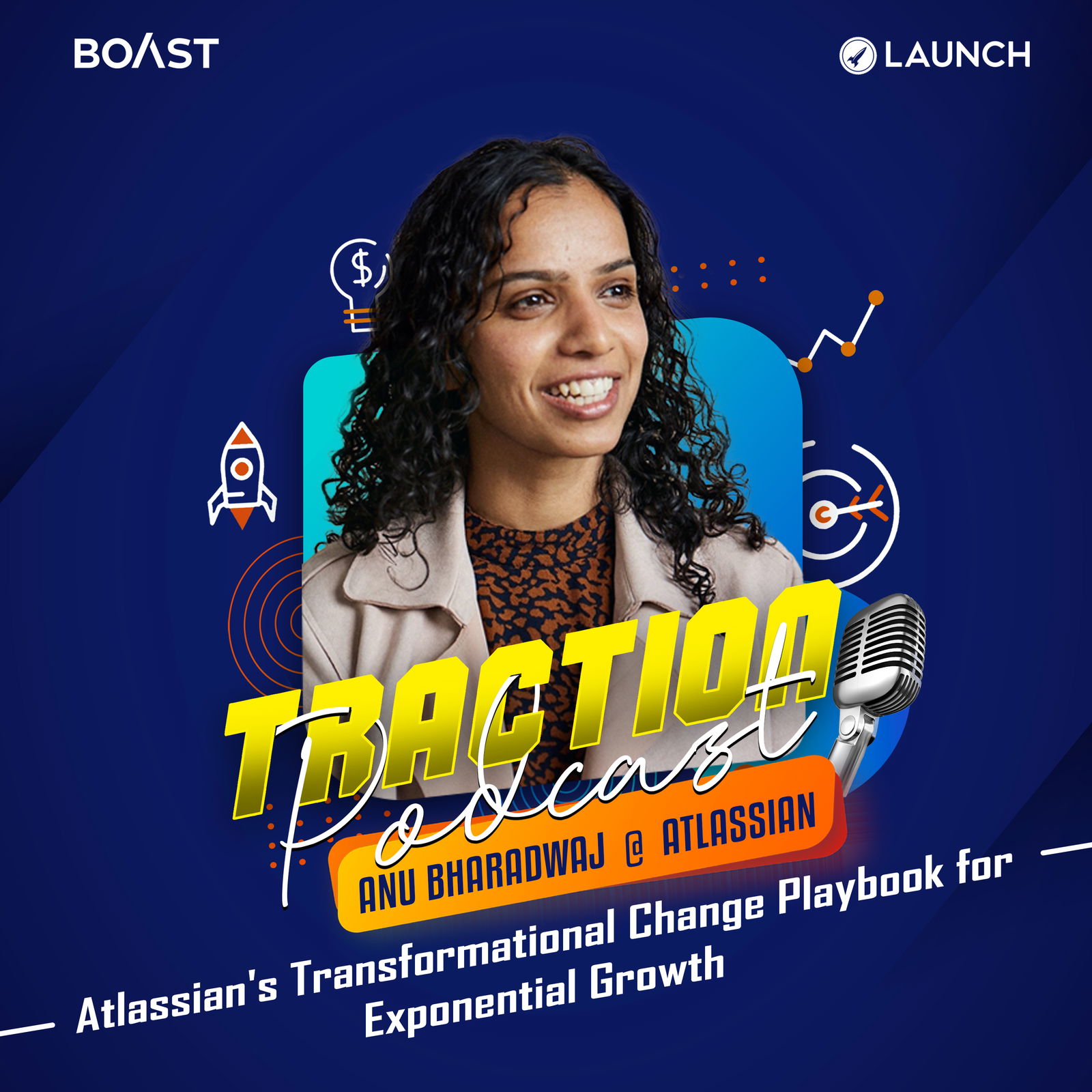 Atlassian's Transformational Change Playbook for Exponential Growth with Anu Bharadwaj, Atlassian - podcast episode cover