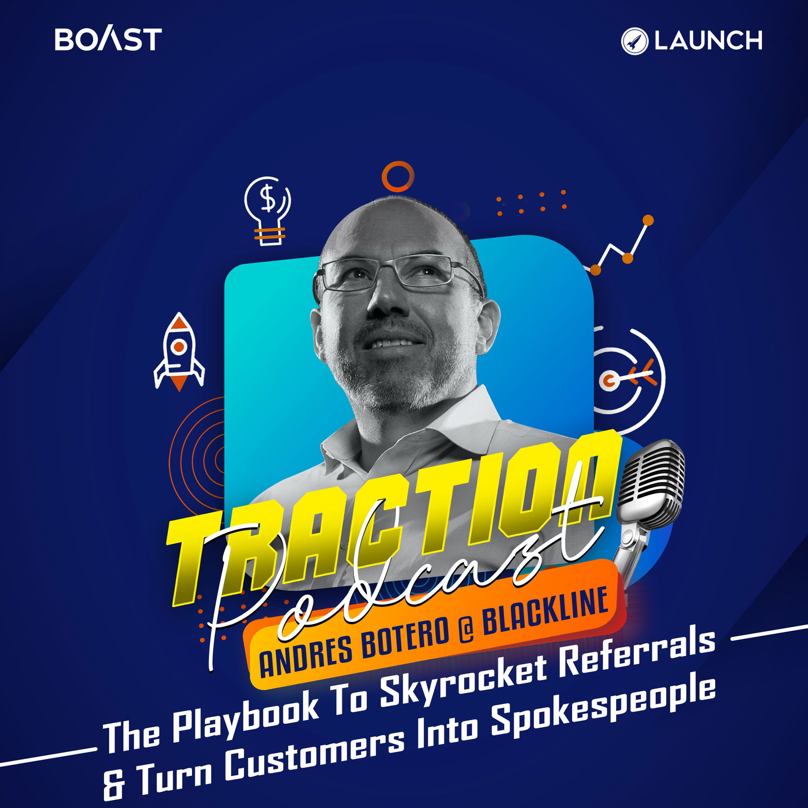 The Playbook To Skyrocket Referrals & Turn Customers Into Spokespeople with Andres Botero, BlackLine - podcast episode cover