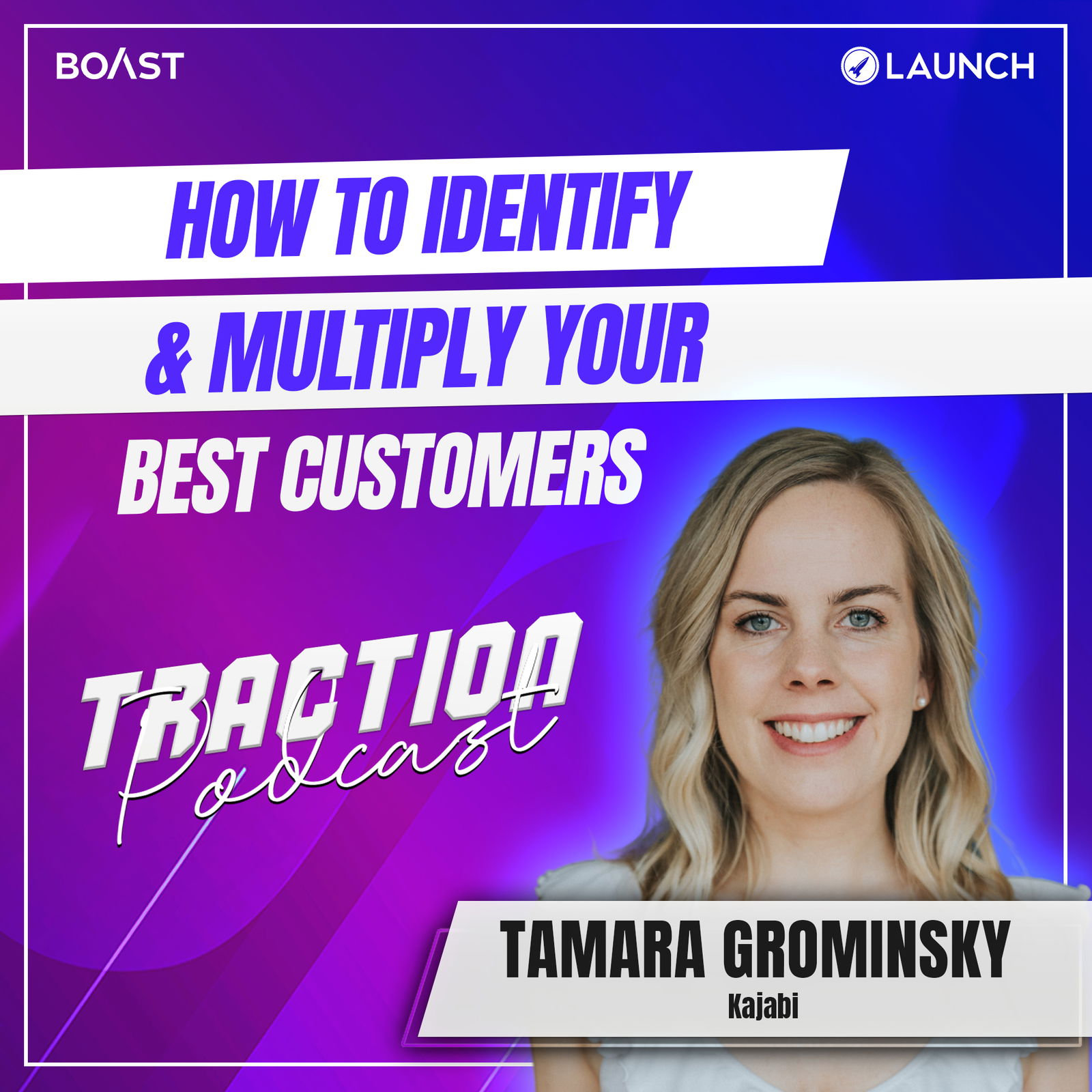 How To Identify & Multiply Your Best Customers with Tamara Grominsky, Kajabi - podcast episode cover